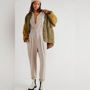 Free People FP Beach Faye One Piece Oyster Jumpsuit